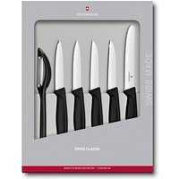 6 VICTORINOX Gemüsemesser Swiss Classic silber, schwarz