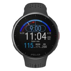 Polar Pacer Pro, Ambitionierte GPS-Sportuhr, Carbon Gray