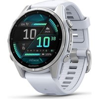 Garmin fēnix 8 - 43 mm AMOLED Steinweiss/Silber